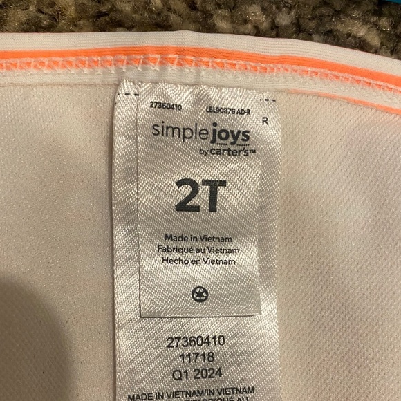 Colorful Floral Kids Rashguard Set - Picture 2 of 2